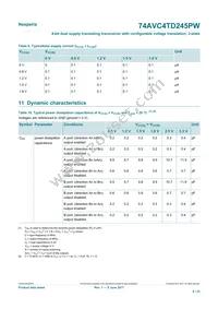 74AVC4TD245PW Datasheet Page 9