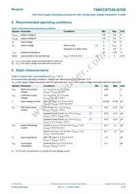 74AVC8T245PW-Q100J Datasheet Page 5