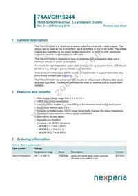 74AVCH16244DGG Datasheet Cover