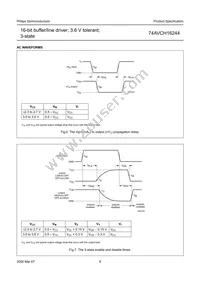 74AVCH16244DGG Datasheet Page 10