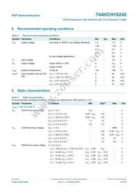 74AVCH16245DGG Datasheet Page 7