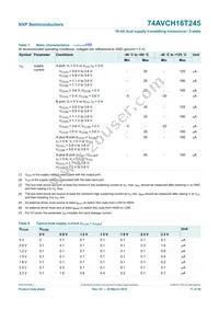 74AVCH16T245BQ Datasheet Page 11