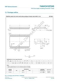 74AVCH16T245BQ Datasheet Page 22