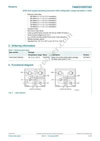 74AVCH20T245DGG Datasheet Page 2