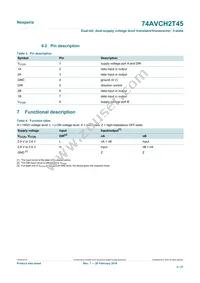 74AVCH2T45GD Datasheet Page 4