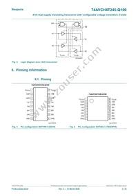 74AVCH4T245D-Q100J Datasheet Page 3