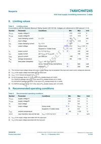 74AVCH4T245PW Datasheet Page 6