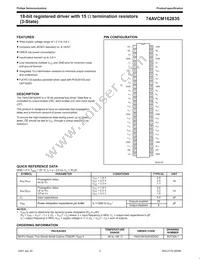 74AVCM162835DGG:11 Datasheet Page 2