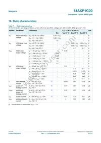 74AXP1G00GNH Datasheet Page 5