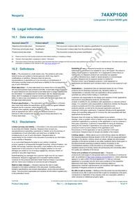 74AXP1G00GNH Datasheet Page 15