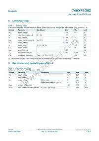 74AXP1G02GNH Datasheet Page 4