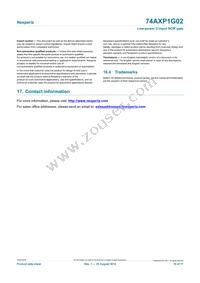 74AXP1G02GNH Datasheet Page 16