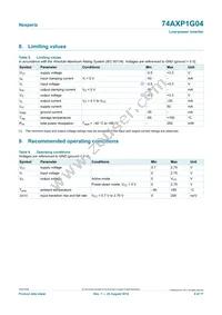 74AXP1G04GNH Datasheet Page 4