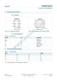 74AXP1G10GNH Datasheet Page 3