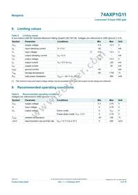 74AXP1G11GNH Datasheet Page 4