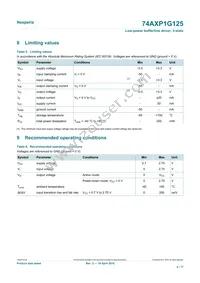 74AXP1G125GNH Datasheet Page 4
