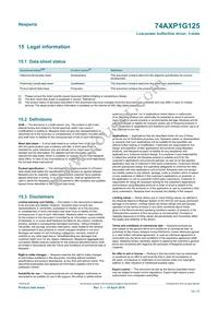 74AXP1G125GNH Datasheet Page 15