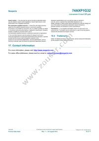 74AXP1G32GNH Datasheet Page 16