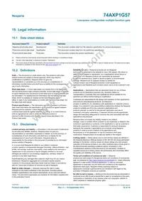 74AXP1G57GNH Datasheet Page 16