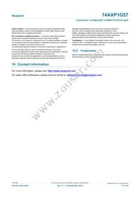 74AXP1G57GNH Datasheet Page 17