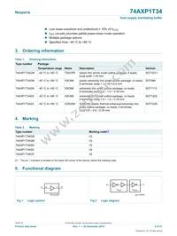 74AXP1T34GNH Datasheet Page 2