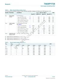 74AXP1T34GNH Datasheet Page 6