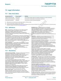 74AXP1T34GNH Datasheet Page 19