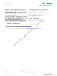 74AXP1T34GNH Datasheet Page 20