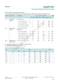 74AXP1T57GNX Datasheet Page 9