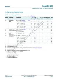 74AXP2G07GXZ Datasheet Page 6