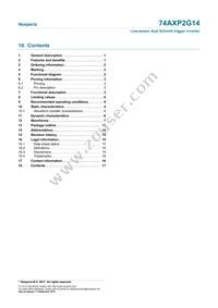 74AXP2G14GXZ Datasheet Page 17