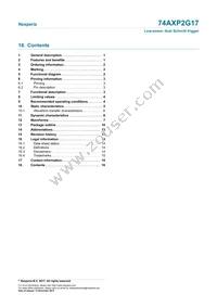 74AXP2G17GNH Datasheet Page 16