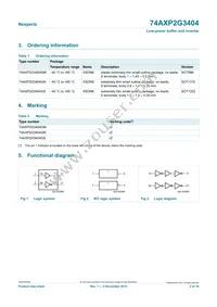 74AXP2G3404GNH Datasheet Page 2