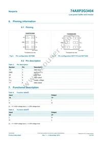 74AXP2G3404GNH Datasheet Page 3