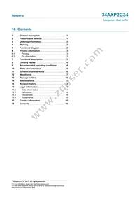 74AXP2G34GNH Datasheet Page 16