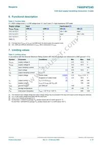 74AXP4T245BQX Datasheet Page 4