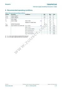 74AXP4T245BQX Datasheet Page 5