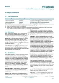 74CB3Q3253PWJ Datasheet Page 15