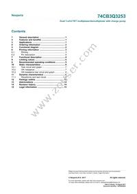 74CB3Q3253PWJ Datasheet Page 17