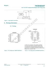 74CB3Q3257BQX Datasheet Page 3