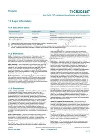 74CB3Q3257BQX Datasheet Page 15