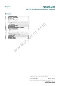 74CB3Q3257BQX Datasheet Page 17