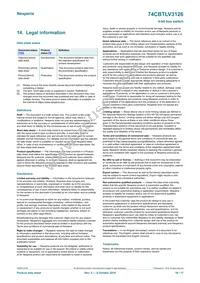 74CBTLV3126BQ Datasheet Page 16