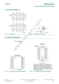74CBTLV3244BQ Datasheet Page 2