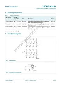 74CBTLV3244DS Datasheet Page 3