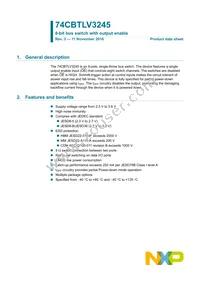 74CBTLV3245DS Datasheet Page 2