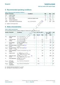 74CBTLV3245PW Datasheet Page 4