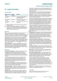 74CBTLV3245PW Datasheet Page 14