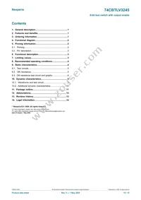 74CBTLV3245PW Datasheet Page 15