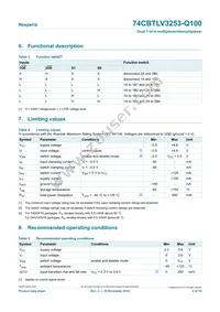 74CBTLV3253BQ-Q10X Datasheet Page 4